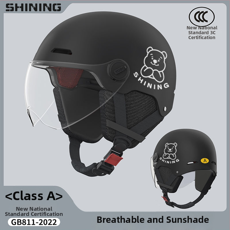 Κράνος για ηλεκτρικό ποδήλατο, ABS περίβλημα, 3C πιστοποιημένο, unisex ημι-κράνος, προστασία από τον ήλιο για όλες τις εποχές