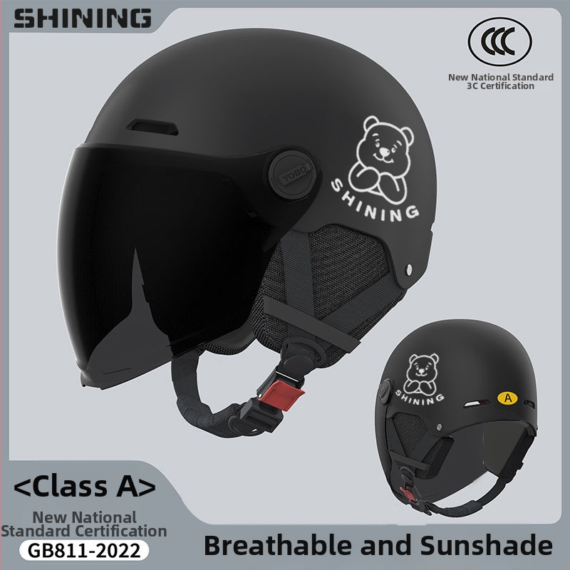 Κράνος για ηλεκτρικό ποδήλατο, ABS περίβλημα, 3C πιστοποιημένο, unisex ημι-κράνος, προστασία από τον ήλιο για όλες τις εποχές