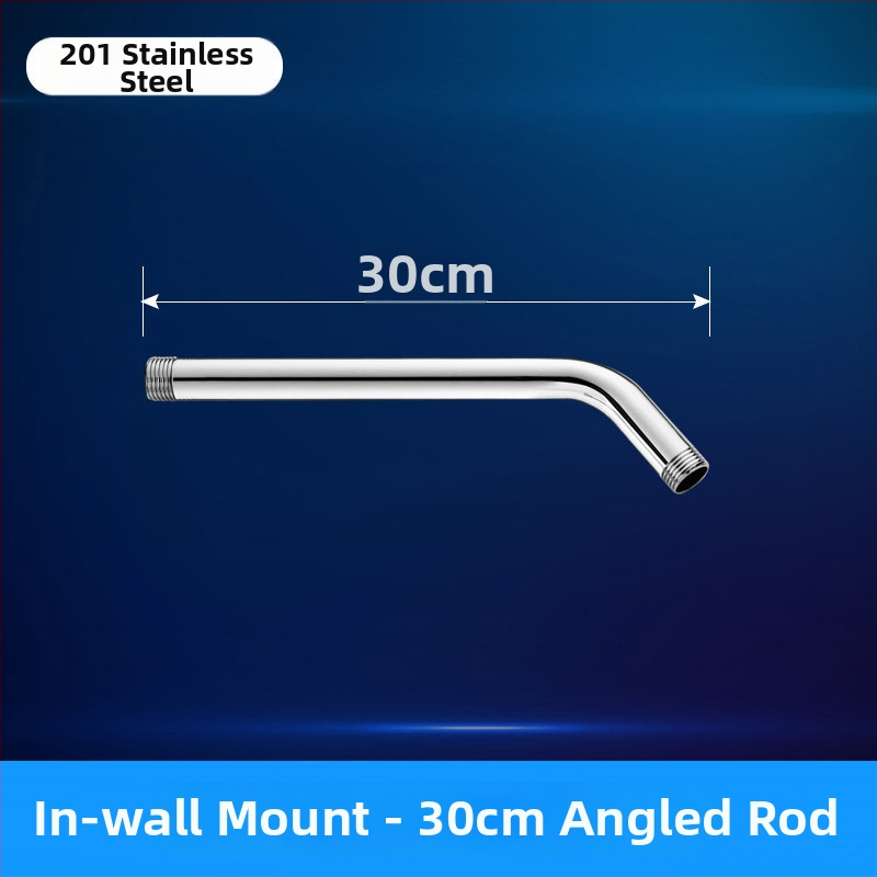 Sprchový ram s skrytým kruhovým ohybom, nerezová oceľ, moderný štýl, horná tryska