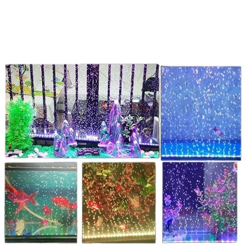 Λάμπα φυσαλίδων ενυδρείου με επταχρωμο φωτισμό, λωρίδα φυσαλίδων, αδιάβροχη, ισχύς 3W