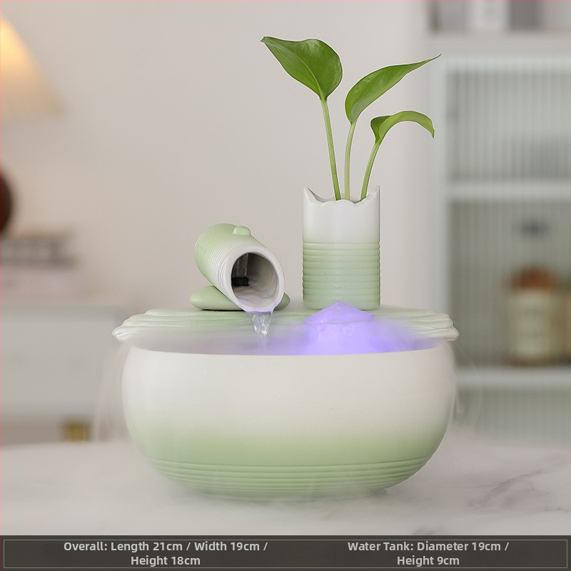 Kerámiából készült asztali vízfal dekoráció, új kínai stílus, nappalira és irodába, Feng Shui a jólét vonzásáért