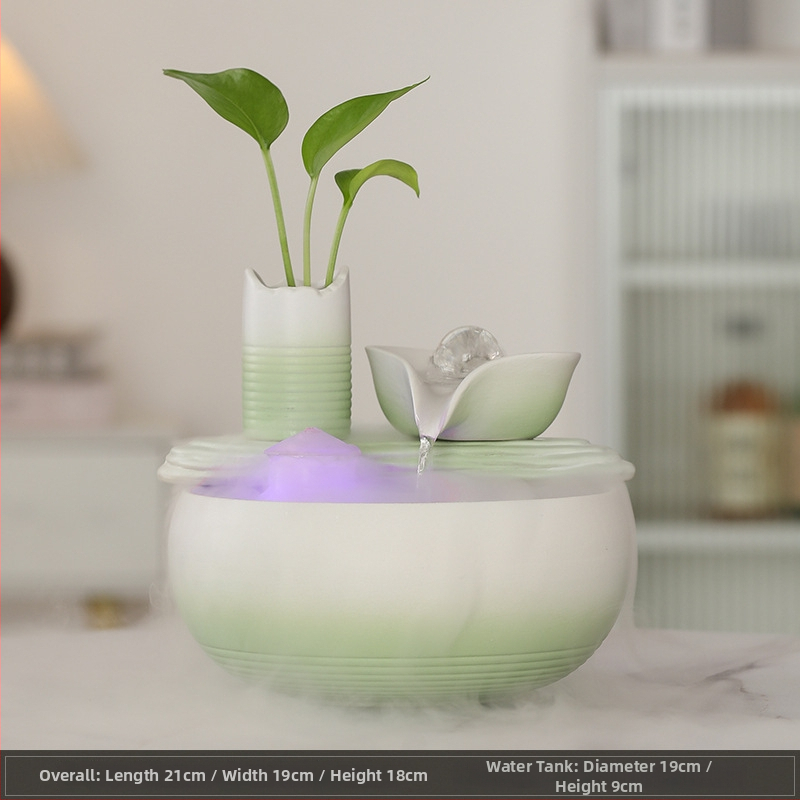 Kerámiából készült asztali vízfal dekoráció, új kínai stílus, nappalira és irodába, Feng Shui a jólét vonzásáért