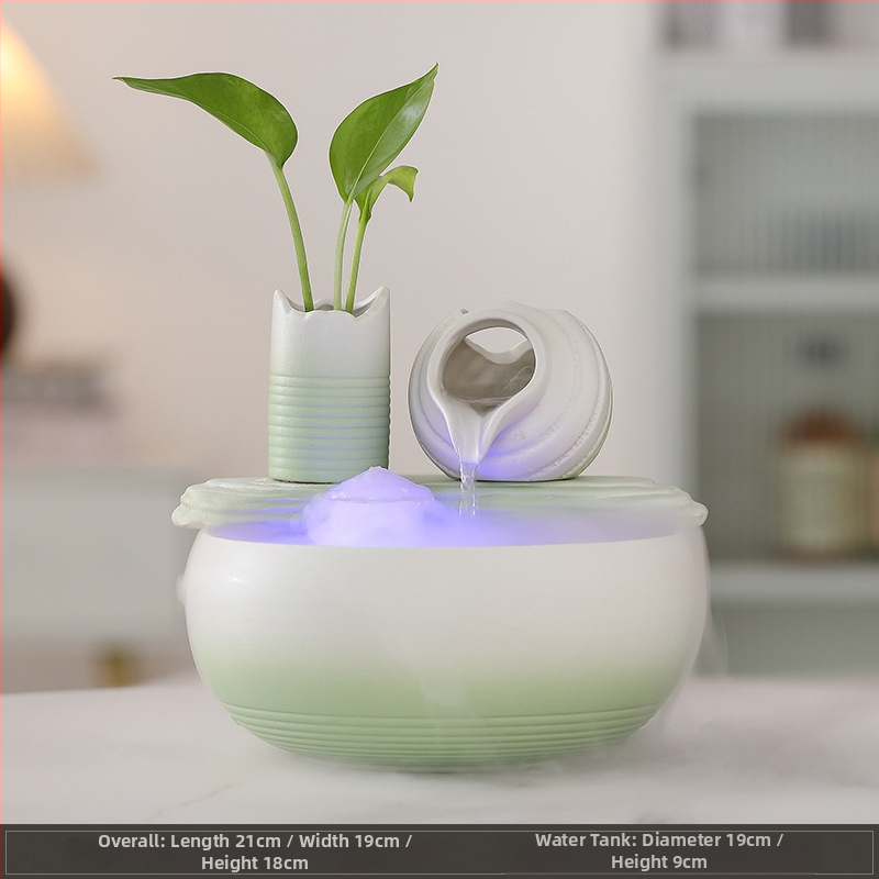 Kerámiából készült asztali vízfal dekoráció, új kínai stílus, nappalira és irodába, Feng Shui a jólét vonzásáért