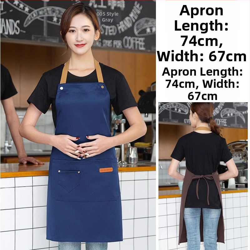 Безръкав фартук за обществено хранене, антизамърсяващ, 100% памук, корейски стил, за възрастни