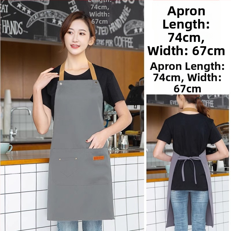Безръкав фартук за обществено хранене, антизамърсяващ, 100% памук, корейски стил, за възрастни