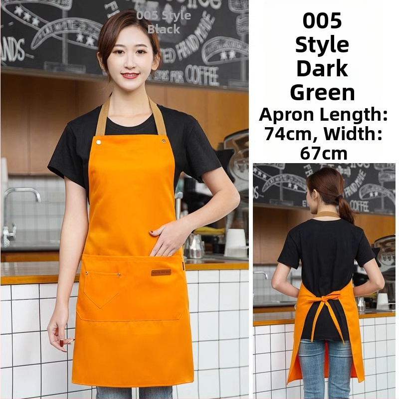 Безръкав фартук за обществено хранене, антизамърсяващ, 100% памук, корейски стил, за възрастни