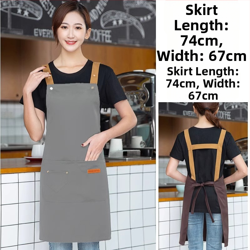 Безръкав фартук за обществено хранене, антизамърсяващ, 100% памук, корейски стил, за възрастни