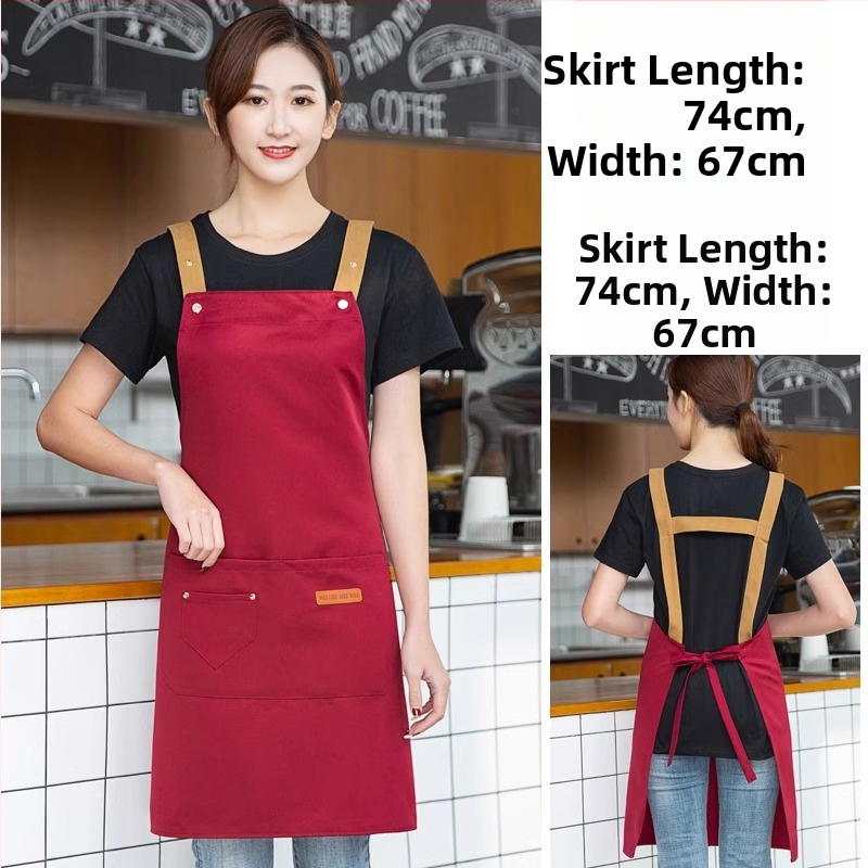 Безръкав фартук за обществено хранене, антизамърсяващ, 100% памук, корейски стил, за възрастни
