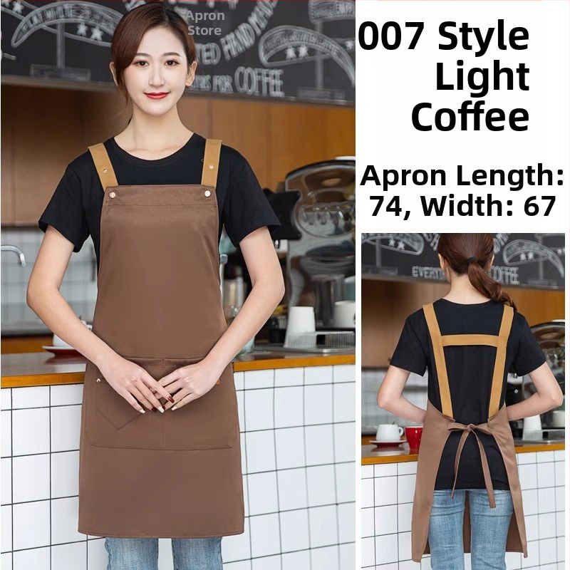 Безръкав фартук за обществено хранене, антизамърсяващ, 100% памук, корейски стил, за възрастни