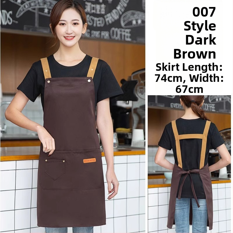 Безръкав фартук за обществено хранене, антизамърсяващ, 100% памук, корейски стил, за възрастни