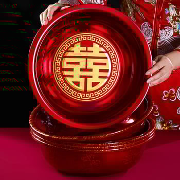 Svadbeni umivaonik set – nehrđajući čelik 201, marka Fei Xun Fei, svadbena dekoracija, otisak Happy word