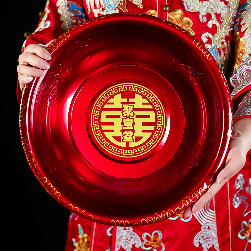 Svadbeni umivaonik set – nehrđajući čelik 201, marka Fei Xun Fei, svadbena dekoracija, otisak Happy word