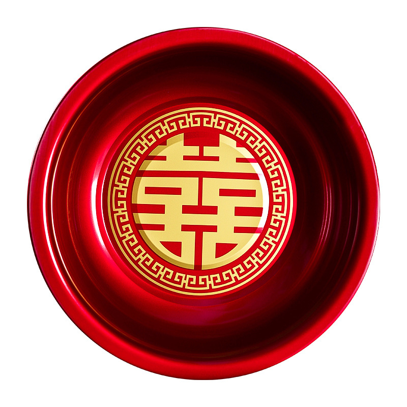 Svadbeni umivaonik set – nehrđajući čelik 201, marka Fei Xun Fei, svadbena dekoracija, otisak Happy word