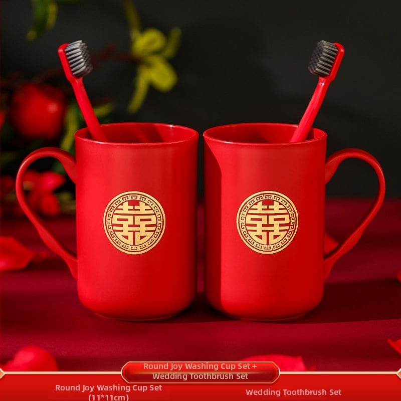 Svadbeni umivaonik set – nehrđajući čelik 201, marka Fei Xun Fei, svadbena dekoracija, otisak Happy word