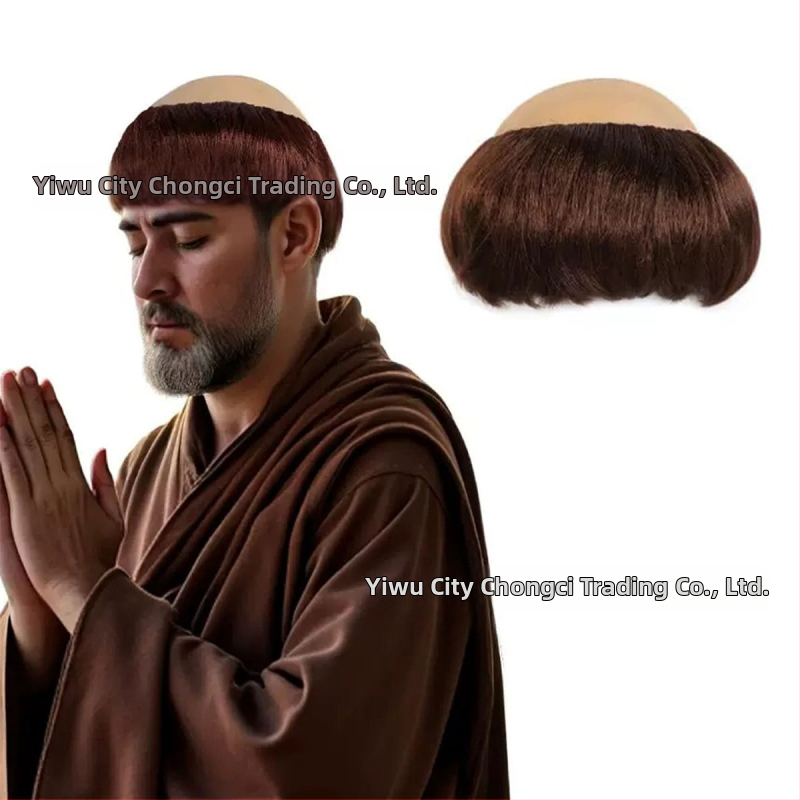 Monk paróka cosplay-hoz, rövid haj, selyemszálak, festhető és permálható