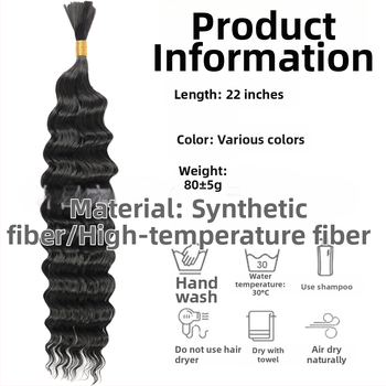 Perucă tip coadă de cal, pachet păr, fibre sintetice rezistente la căldură, mecanism de construcție, model Xiaowendeep, origine Xuchang