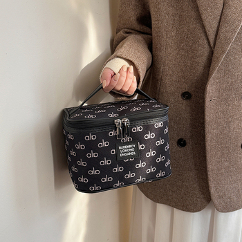 Geantă de depozitare pentru cosmetice, geantă de voiaj portabilă impermeabilă, cu capacitate mare, pliabilă cu fermoar