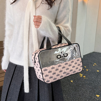 Geantă de depozitare pentru cosmetice, geantă de voiaj portabilă impermeabilă, cu capacitate mare, pliabilă cu fermoar