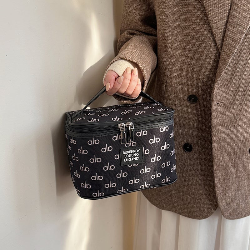 Geantă de depozitare pentru cosmetice, geantă de voiaj portabilă impermeabilă, cu capacitate mare, pliabilă cu fermoar