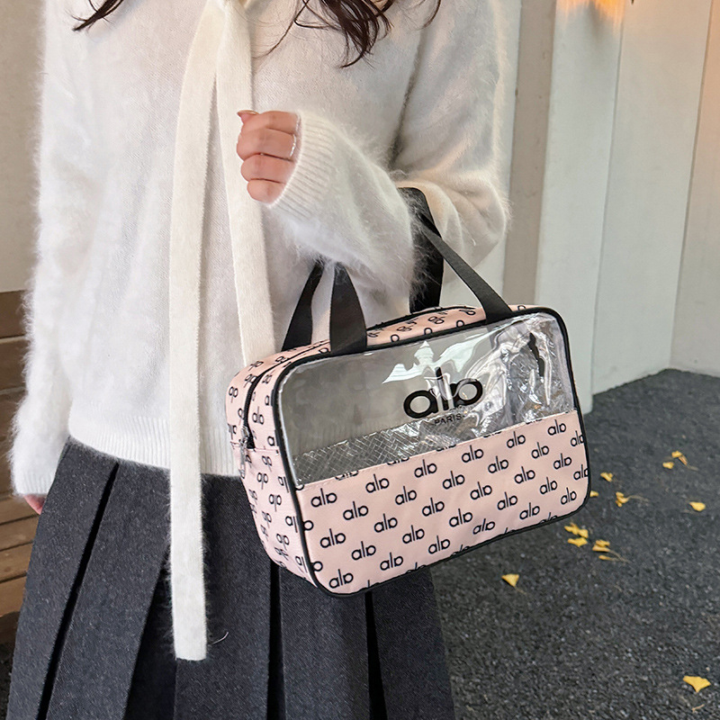 Geantă de depozitare pentru cosmetice, geantă de voiaj portabilă impermeabilă, cu capacitate mare, pliabilă cu fermoar