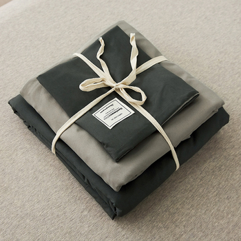 Set de pat 4 piese din fibră chimică, țesătură twill, imprimare și vopsire reactive, personalizare disponibilă