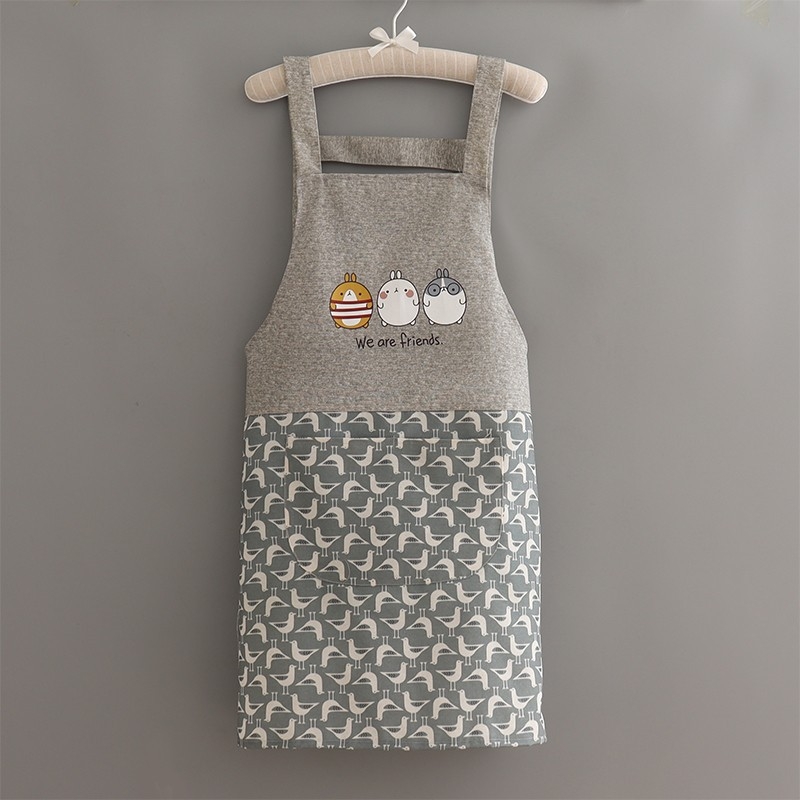 Престилка с дълги ръкави, канвас, корейски стил, защита от замърсяване, устойчивост на петна