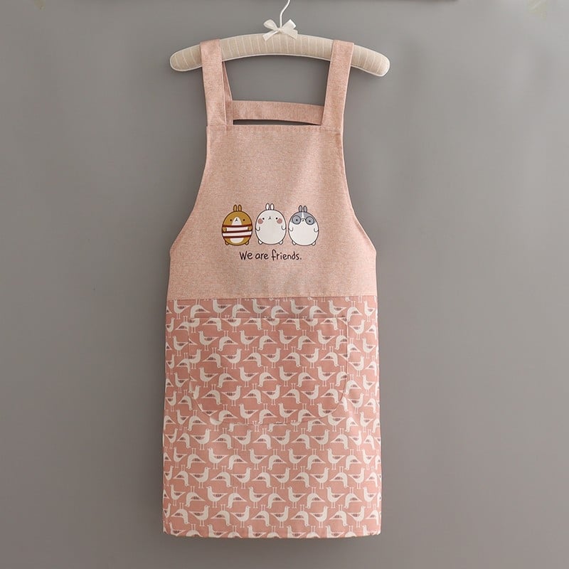 Престилка с дълги ръкави, канвас, корейски стил, защита от замърсяване, устойчивост на петна