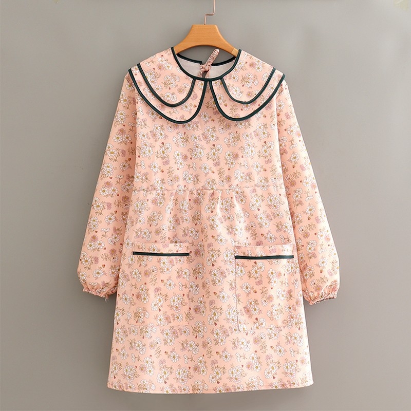 Престилка с дълги ръкави, канвас, корейски стил, защита от замърсяване, устойчивост на петна