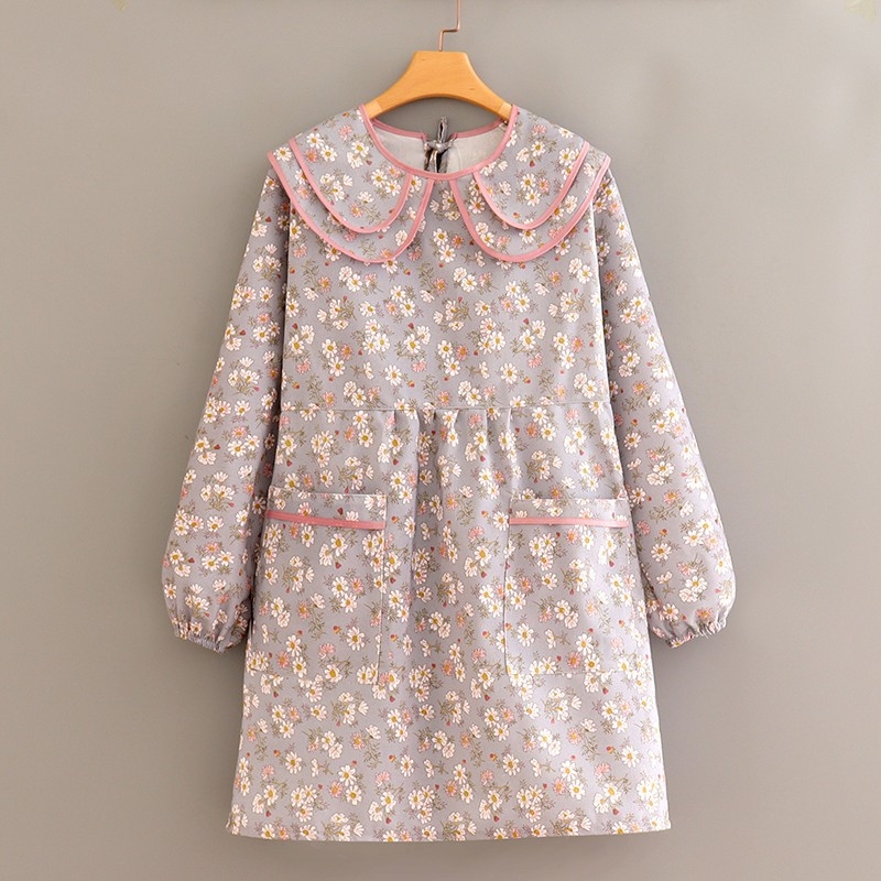 Престилка с дълги ръкави, канвас, корейски стил, защита от замърсяване, устойчивост на петна