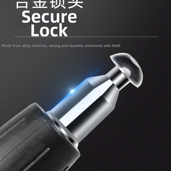 Jelszavas kerékpárzár, anti-lopás, acélkábel, univerzális, modell 985