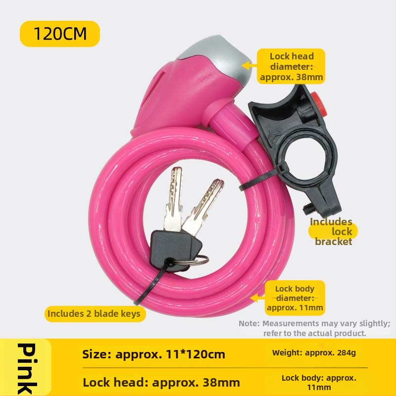 Jelszavas kerékpárzár, anti-lopás, acélkábel, univerzális, modell 985