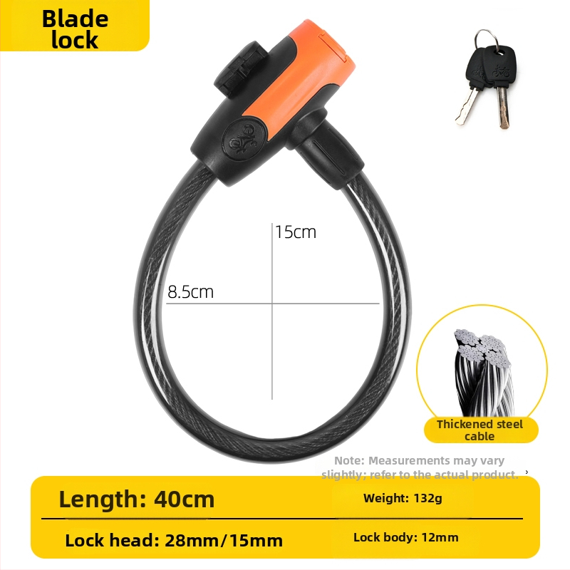 Jelszavas kerékpárzár, anti-lopás, acélkábel, univerzális, modell 985