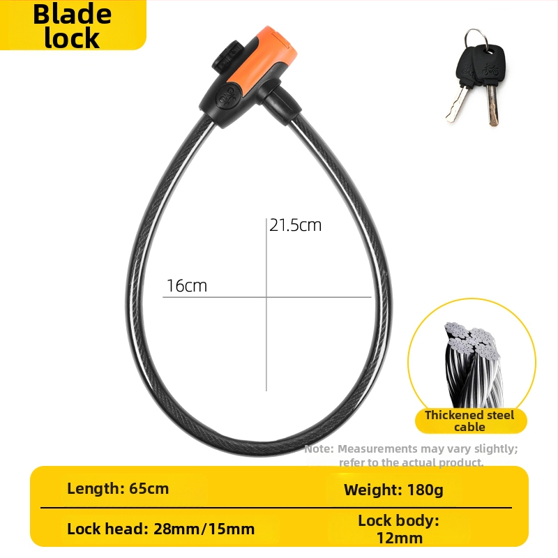 Jelszavas kerékpárzár, anti-lopás, acélkábel, univerzális, modell 985