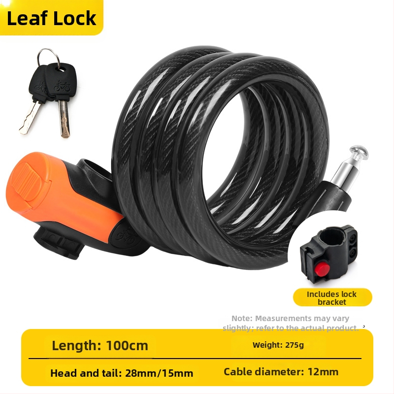 Jelszavas kerékpárzár, anti-lopás, acélkábel, univerzális, modell 985