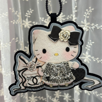 Διακοσμητικό για τσάντα με μοτίβο γατάκι καρτούν, ύφασμα, τεχνολογία θερμής συγκόλλησης, πρωτότυπος σχεδιασμός, φθινόπωρο 2025