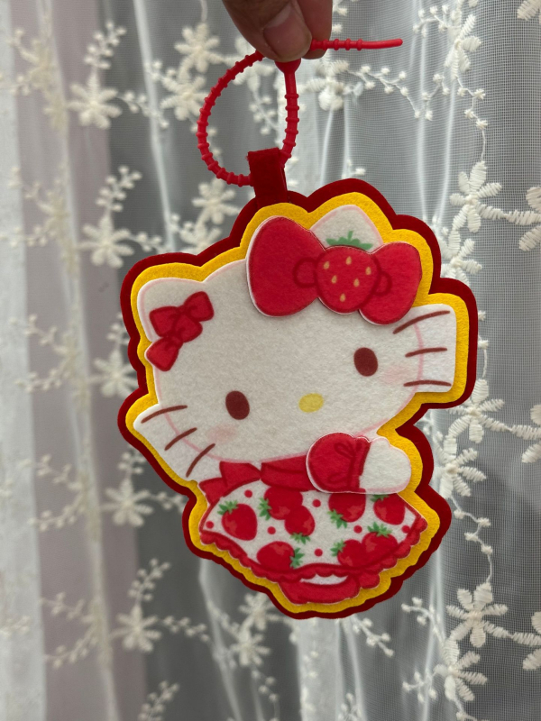 Διακοσμητικό για τσάντα με μοτίβο γατάκι καρτούν, ύφασμα, τεχνολογία θερμής συγκόλλησης, πρωτότυπος σχεδιασμός, φθινόπωρο 2025