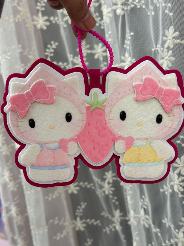 Διακοσμητικό για τσάντα με μοτίβο γατάκι καρτούν, ύφασμα, τεχνολογία θερμής συγκόλλησης, πρωτότυπος σχεδιασμός, φθινόπωρο 2025