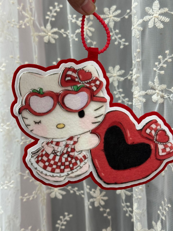 Διακοσμητικό για τσάντα με μοτίβο γατάκι καρτούν, ύφασμα, τεχνολογία θερμής συγκόλλησης, πρωτότυπος σχεδιασμός, φθινόπωρο 2025