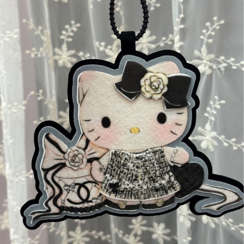 Διακοσμητικό για τσάντα με μοτίβο γατάκι καρτούν, ύφασμα, τεχνολογία θερμής συγκόλλησης, πρωτότυπος σχεδιασμός, φθινόπωρο 2025