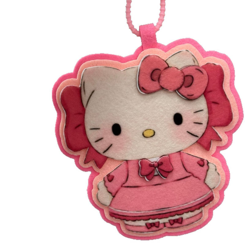 Διακοσμητικό για τσάντα με μοτίβο γατάκι καρτούν, ύφασμα, τεχνολογία θερμής συγκόλλησης, πρωτότυπος σχεδιασμός, φθινόπωρο 2025