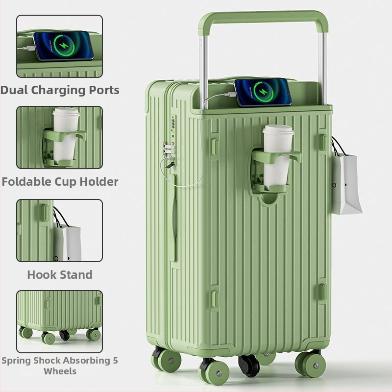 Veľkokapacitný kufor s univerzálnymi kolieskami, otvorenie na zips, zámok: visací zámok, výstelka ABS/PC, materiál PCS