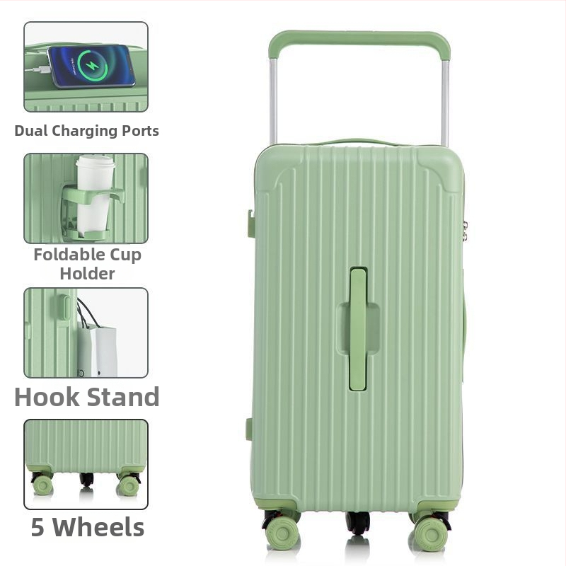 Veľkokapacitný kufor s univerzálnymi kolieskami, otvorenie na zips, zámok: visací zámok, výstelka ABS/PC, materiál PCS