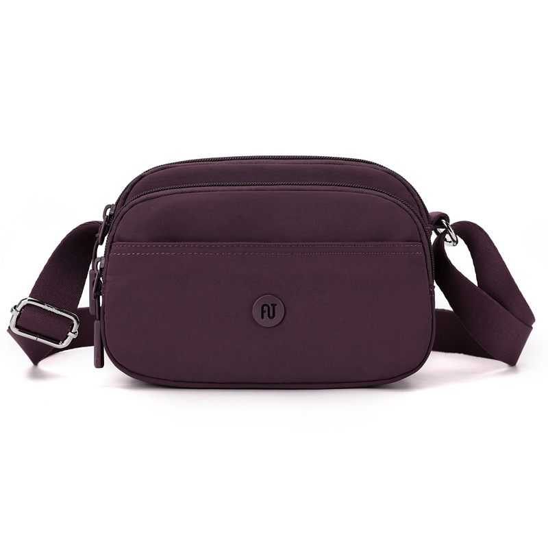 Aotian crossbody torba od Oxford platna — kvadratnog oblika, otvor na zip, unutarnji džep sa zipom, s jednim remenom za ramena, kod proizvoda 37031