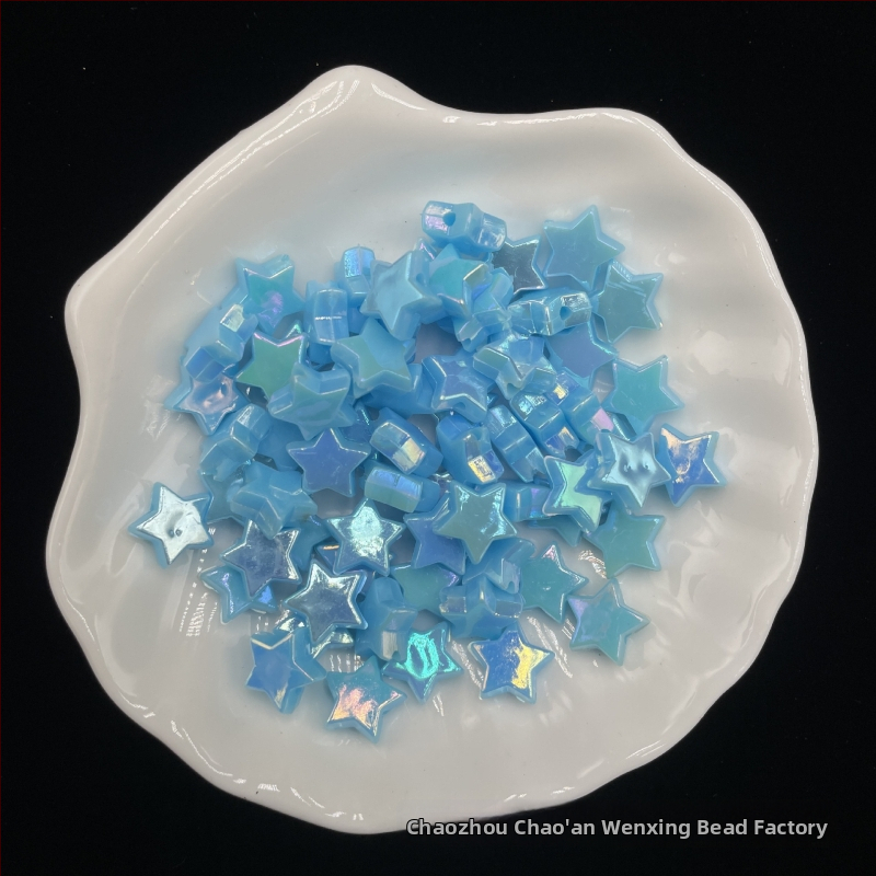 DIY βραχιόλι με πεντάκτινο αστέρι σε χρωμιωμένο φινίρισμα, αλυσίδα για κινητό με ακρυλικά χάντρες, ηλεκτροπλακωμένο φινίρισμα, μεγάλο μέγεθος, στυλ διαδικτυακής διασημότητας