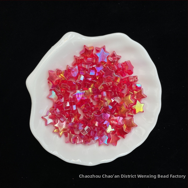 DIY βραχιόλι με πεντάκτινο αστέρι σε χρωμιωμένο φινίρισμα, αλυσίδα για κινητό με ακρυλικά χάντρες, ηλεκτροπλακωμένο φινίρισμα, μεγάλο μέγεθος, στυλ διαδικτυακής διασημότητας