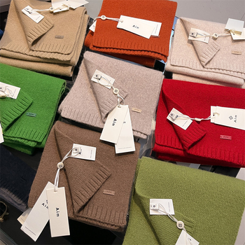 Xunyi Φουλάρι γυναικών από 100% φυσική μαλλί — Warp-knit, χειμερινή ζεστασιά, κομψό αστικό στυλ