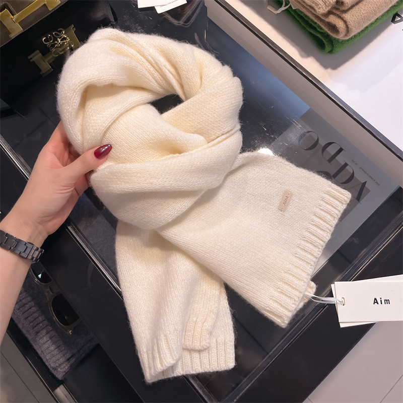 Xunyi Φουλάρι γυναικών από 100% φυσική μαλλί — Warp-knit, χειμερινή ζεστασιά, κομψό αστικό στυλ