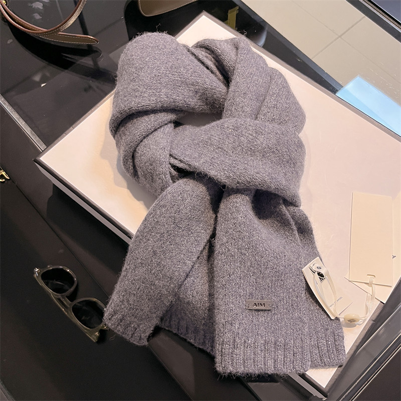 Xunyi Φουλάρι γυναικών από 100% φυσική μαλλί — Warp-knit, χειμερινή ζεστασιά, κομψό αστικό στυλ