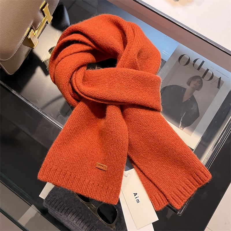 Xunyi Φουλάρι γυναικών από 100% φυσική μαλλί — Warp-knit, χειμερινή ζεστασιά, κομψό αστικό στυλ