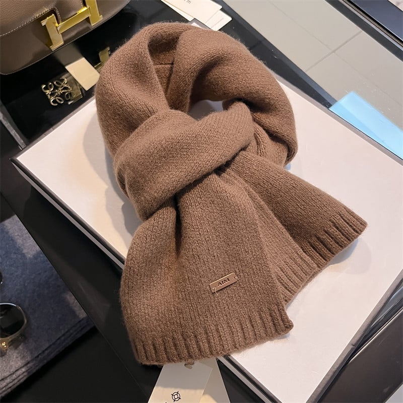 Xunyi Φουλάρι γυναικών από 100% φυσική μαλλί — Warp-knit, χειμερινή ζεστασιά, κομψό αστικό στυλ